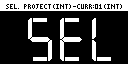 SP-404MKII SELECT PROJECT画面