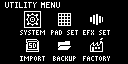 SP-404MKII SYSTEM画面